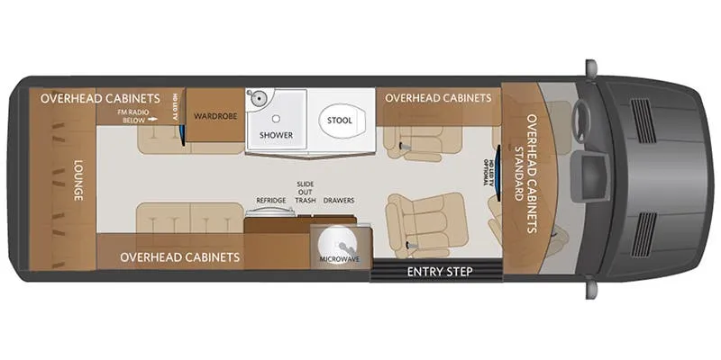 Fleetwood Xcursion SL4E floor plan