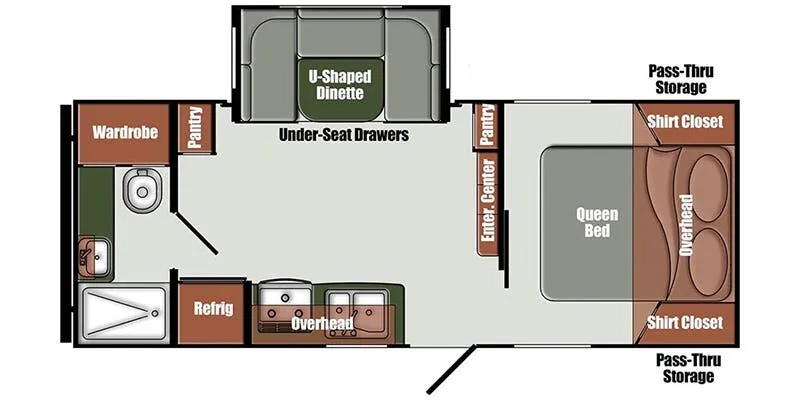 Gulf Stream Streamlite Signature 24RBS floor plan