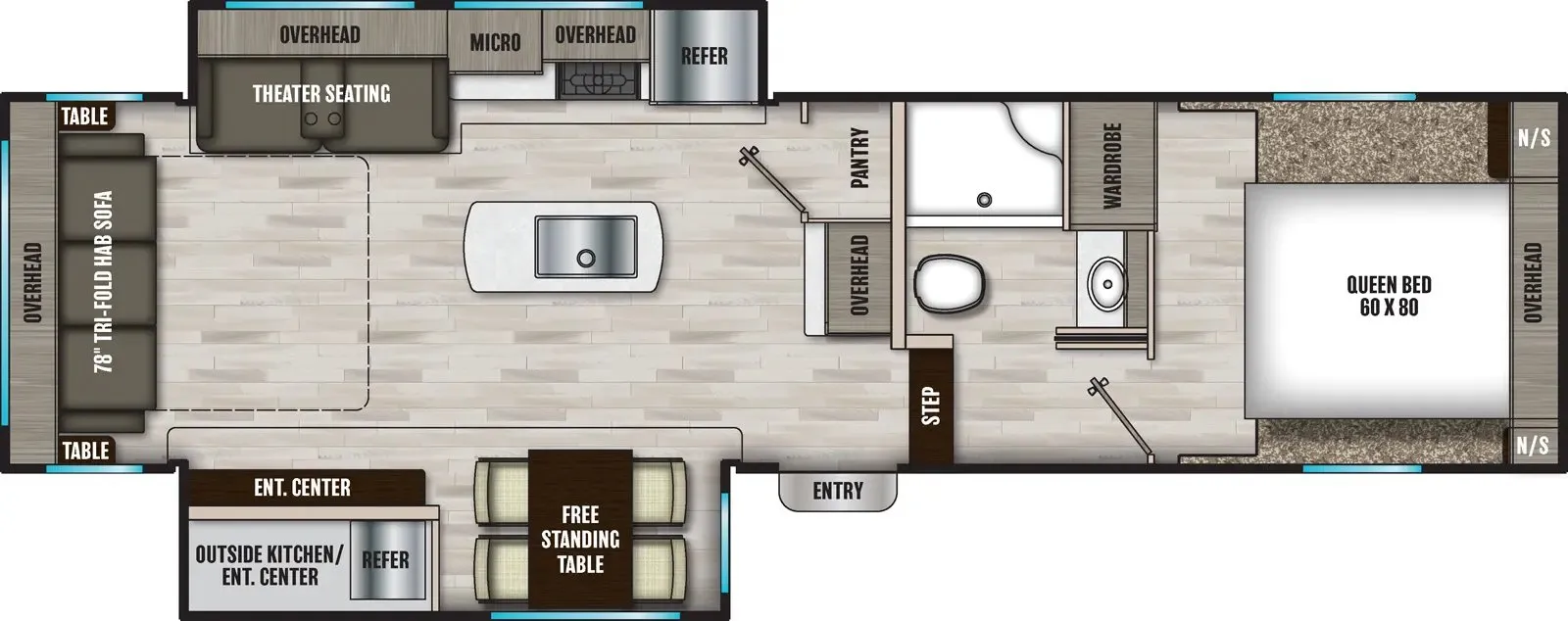 Shasta Phoenix 284RL floor plan