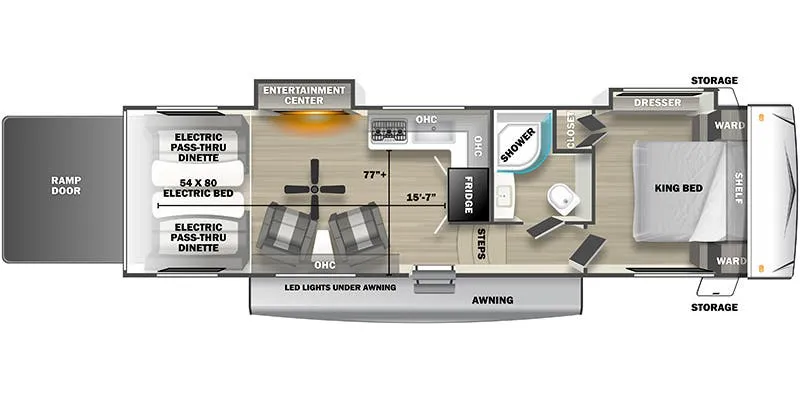 Forest River Sandstorm 2800SRT floor plan