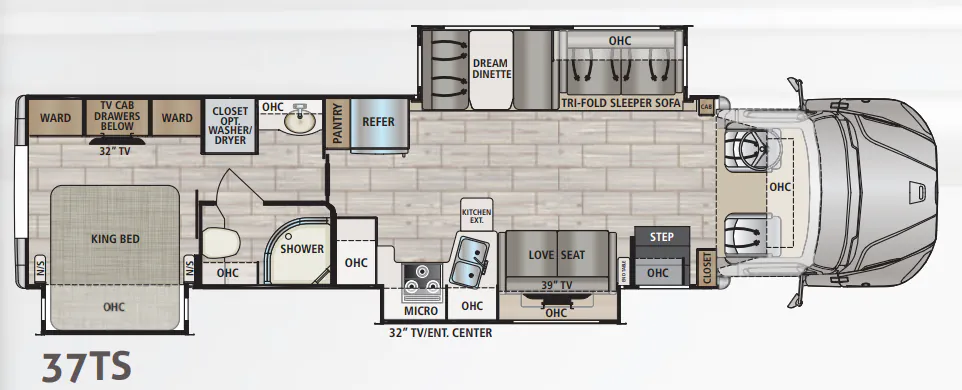 Dynamax Corp DX3 37TS floor plan
