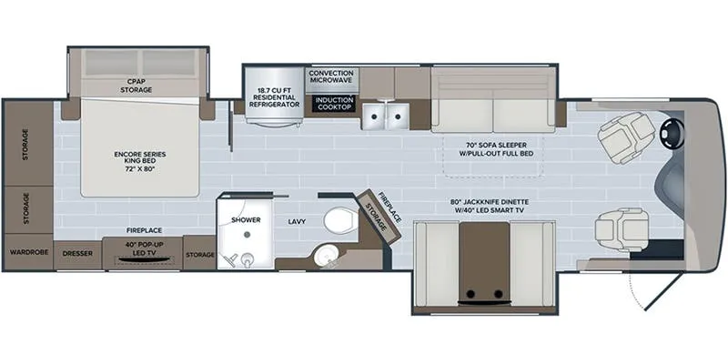 Holiday Rambler Nautica 33TL floor plan