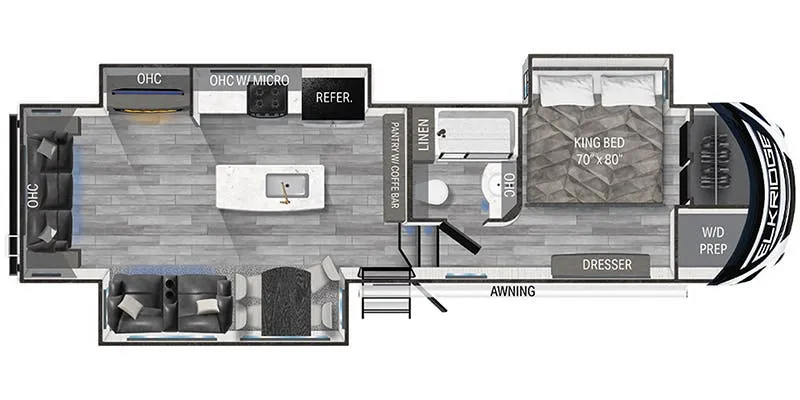 Heartland ElkRidge ER 32 RLS floor plan