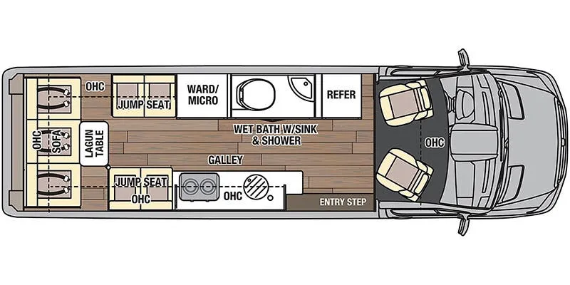 2023 Coachmen Galleria 24FL - Floor plan