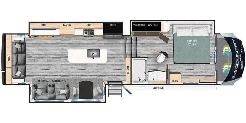 Heartland Big Country BC 3500 SS floor plan