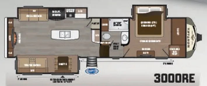 Keystone Montana 3000RE floor plan