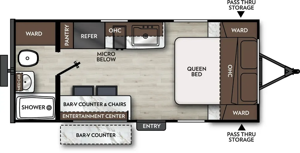 2026 Coachmen Apex Nano 181RB floor plan