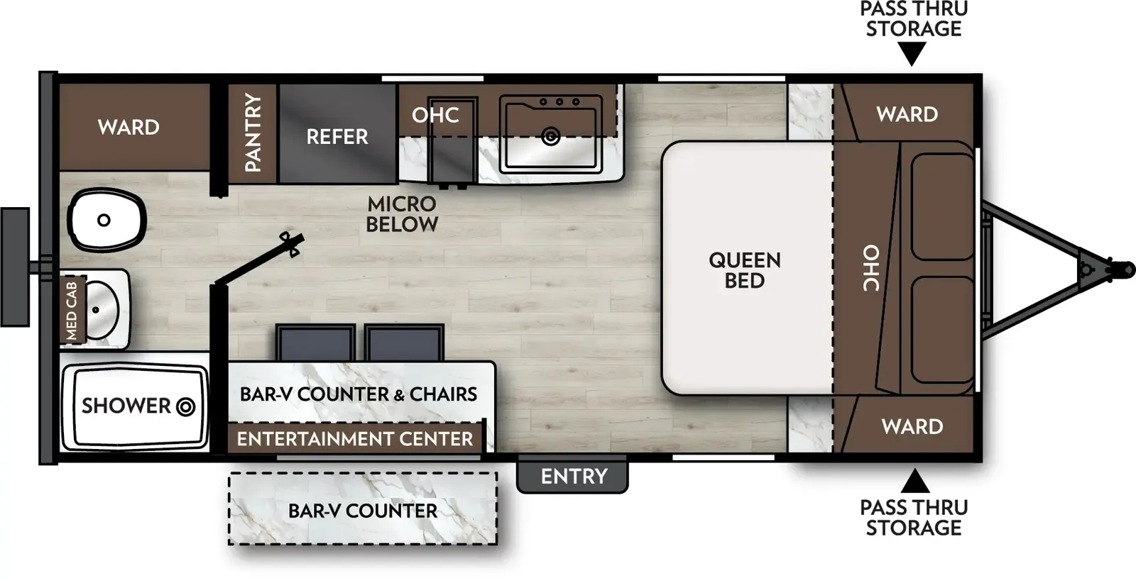 2026 Coachmen Apex Nano 181RB - Floor plan