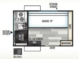 Forest River Flagstaff E-Pro E12SRK floor plan