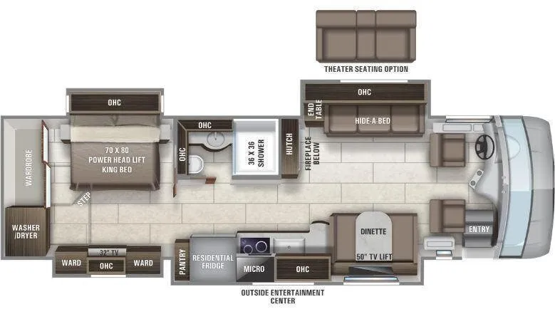 Entegra Coach Reatta 37K floor plan