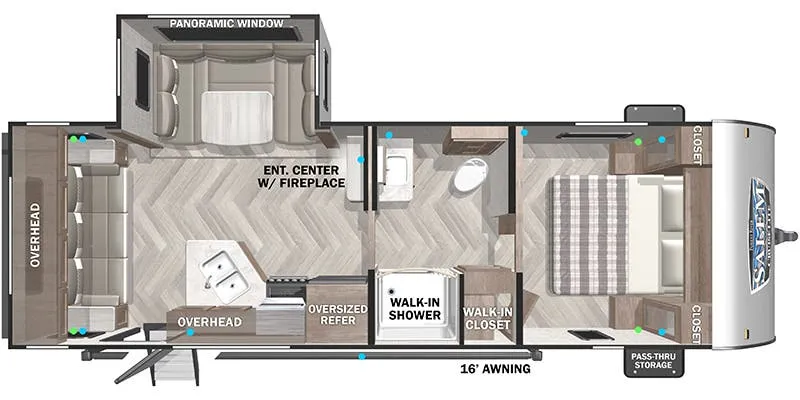 2027 Forest River Salem Cruise Lite 24RLXL - Floor plan