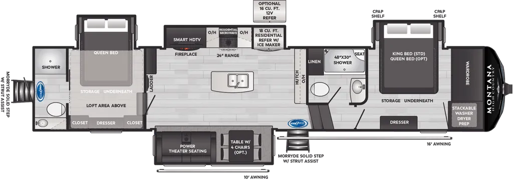 2024 Keystone Montana High Country 381TB floor plan