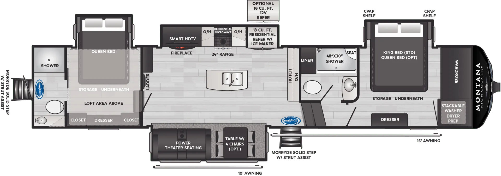 2024 Keystone Montana High Country 381TB - Floor plan
