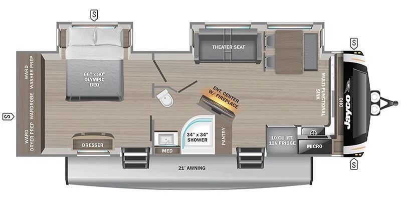 2025 Jayco Eagle HT 274FKDS - Floor plan