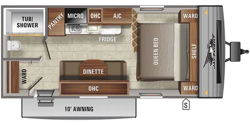 2021 Jayco Jay Flight SLX 195RBW - Floor plan
