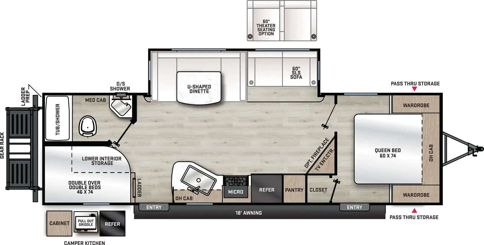 2026 Coachmen Catalina Legacy Edition 263BHSCK - Floor plan