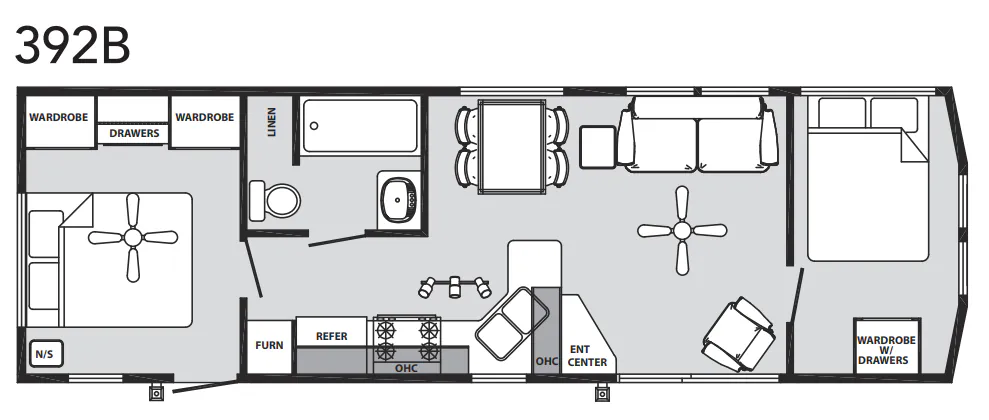 Forest River Quailridge 392B floor plan