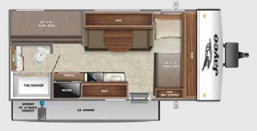 Jayco Jay Feather Micro 171BH floor plan