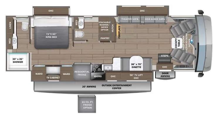 Entegra Coach Vision XL 36C floor plan