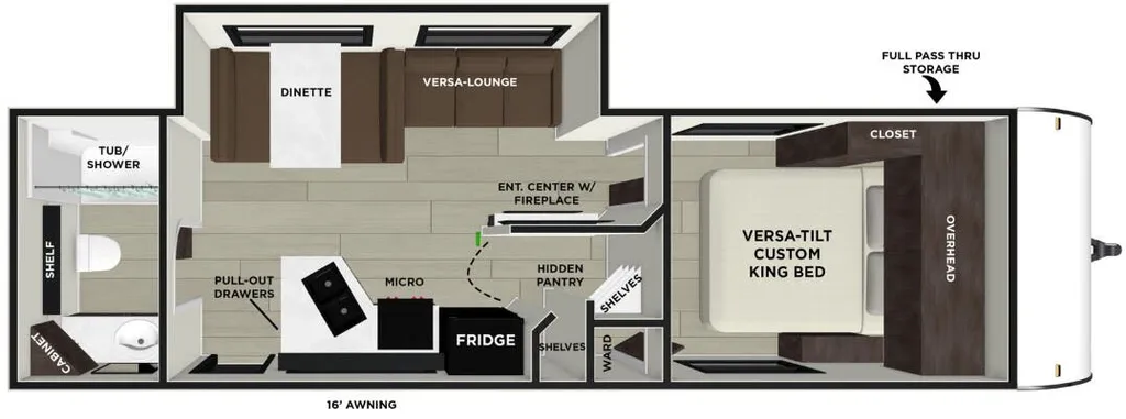 2026 Forest River EVO 25ICE floor plan