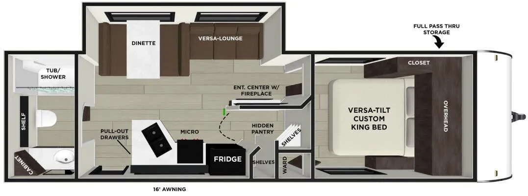 Forest River EVO Lite 25ICE floor plan