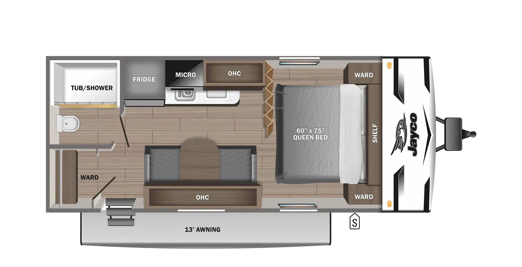 Jayco Jay Flight SLX 195RBW floor plan