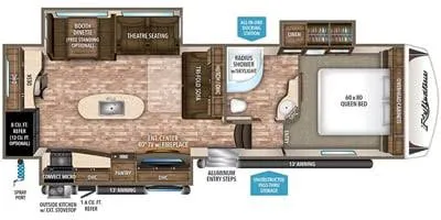 2017 Grand Design Reflection 307MKS - Floor plan