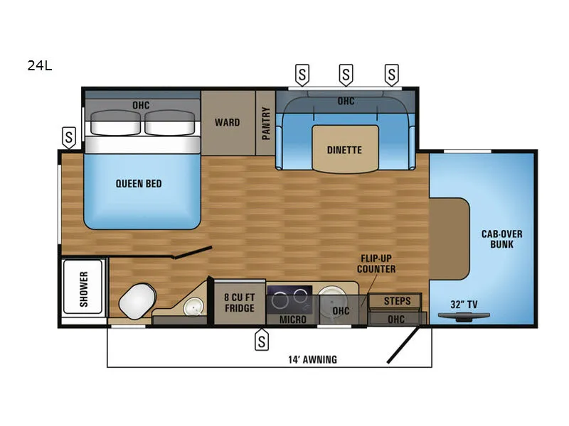 2017 Jayco Melbourne 24L floor plan
