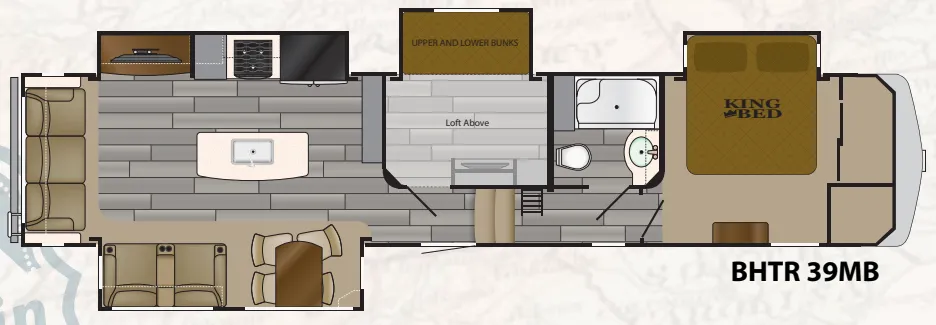 Heartland Bighorn Traveler 39MB floor plan