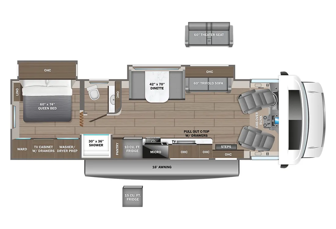 2027 Jayco Greyhawk 29MV - Floor plan