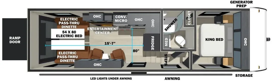 Forest River Stealth 2710 floor plan