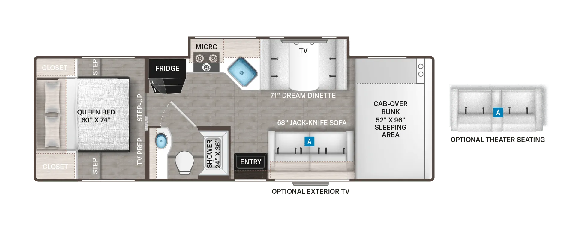2024 Thor Motor Coach Chateau 28Z - Floor plan