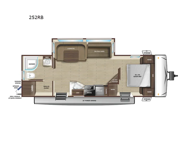 2026 Highland Ridge RV Range Lite 252RB - Floor plan