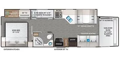 2023 Thor Omni 36RS - Floor plan