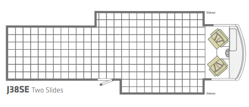 Winnebago All-Electric J38SE (2 Slides) floor plan