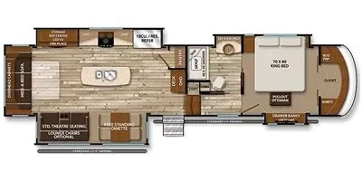 2016 Grand Design Solitude 384GK floor plan