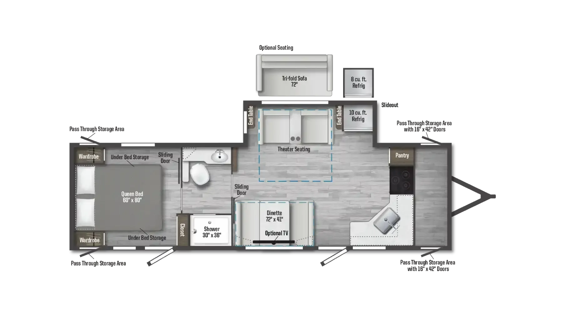 Winnebago Access 28FK floor plan