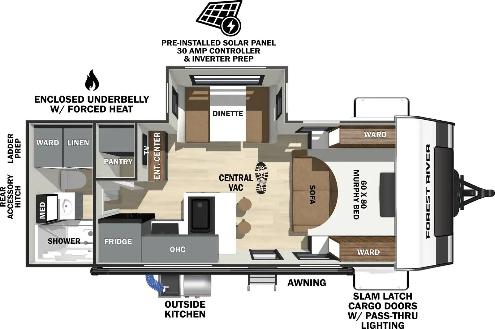 Forest River IBEX Beast Mode 20MDS floor plan