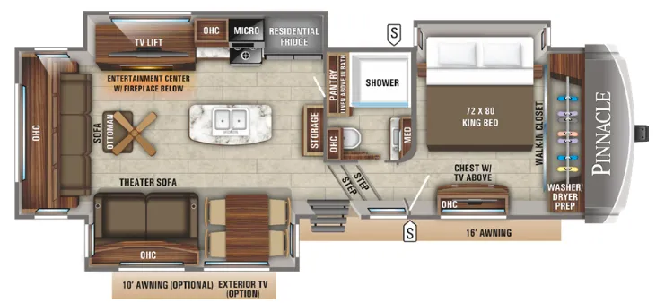 Jayco Pinnacle 32RLTS floor plan