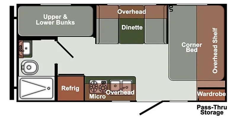 Gulf Stream Gulf Breeze SVT 18RBD floor plan