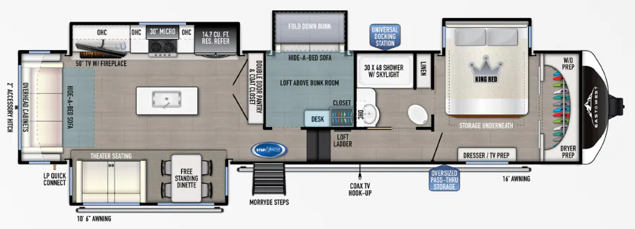 East to West Tandara 385MB floor plan