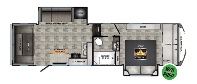 CrossRoads Volante 270EL floor plan