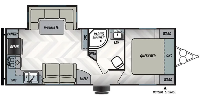 Forest River EVO Elite 2360RK floor plan