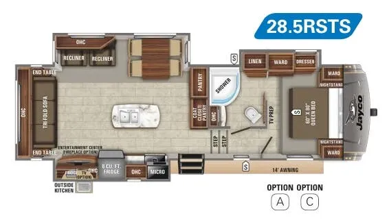 Jayco Eagle HT 28.5RSTS floor plan