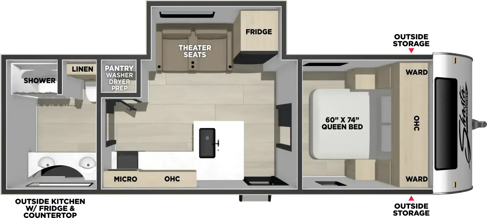 Shasta I-5 5 526RBS floor plan