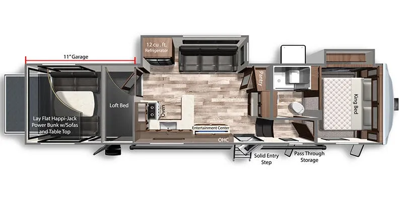 Dutchmen Voltage Triton 3521 floor plan