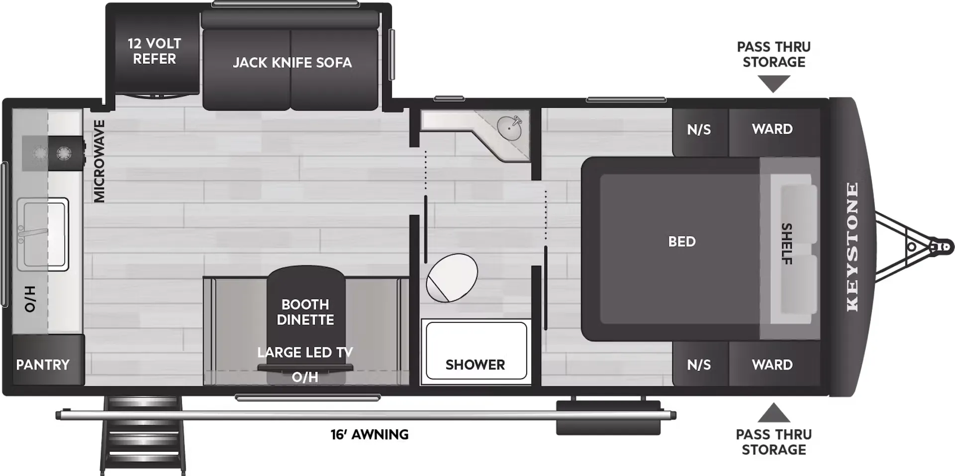 Keystone Passport Classic 210RKC floor plan