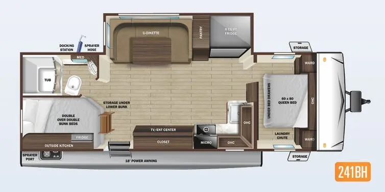 Highland Ridge Open Range Range Lite 241BH floor plan