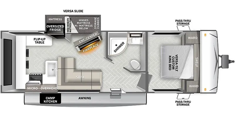Forest River Wildwood Southwest 24VIEW floor plan