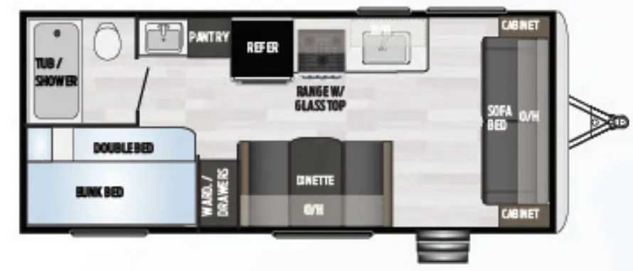 Keystone Springdale 189FLWE floor plan